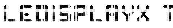 Ledisplayx TFB font preview